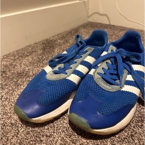 Blue Adidas sneakers
